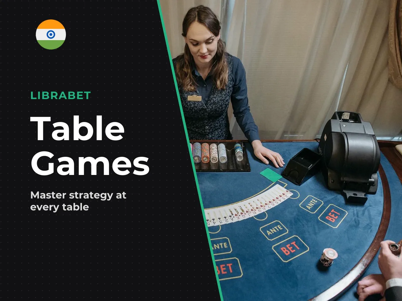 Table games blackjack, roulette and other